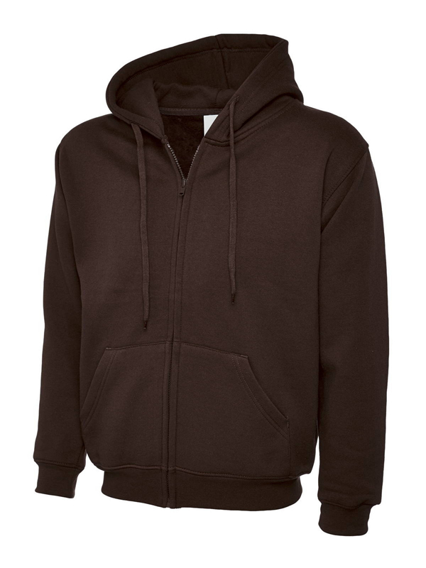 504 Adults Classic Full Zip Hooded Sweatshirt